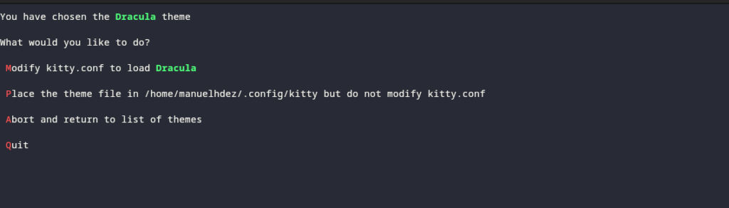 agregar un tema a kitty.conf
