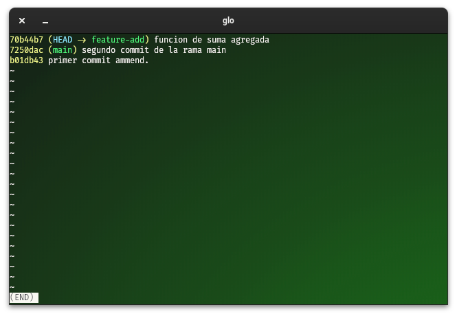 commit en ramas de git