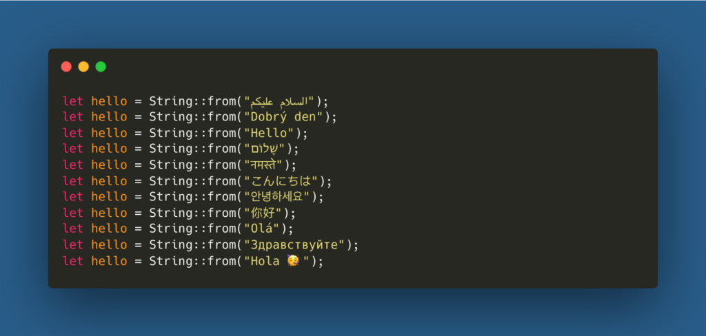 strings en rust